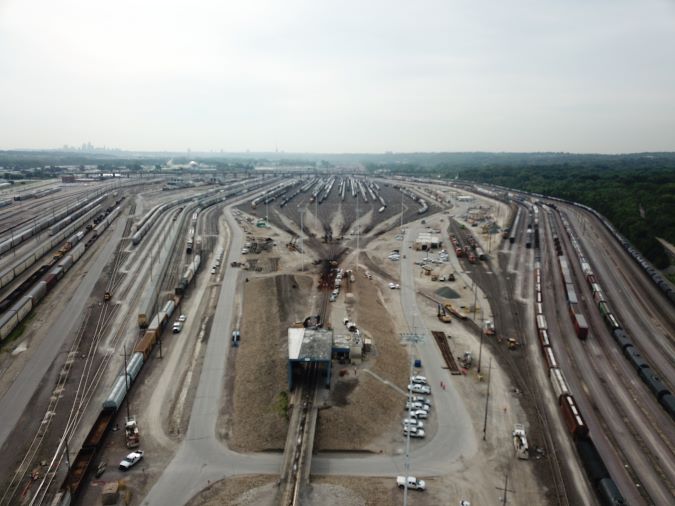 The Argentine Yard and hump as the recent overhaul work began. 